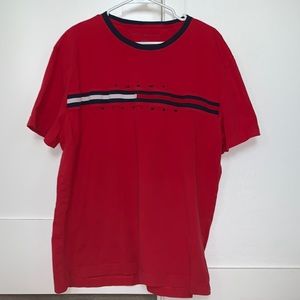 Tommy Hilfiger mens size XL vintage embroidered red T-Shirt. Good condition